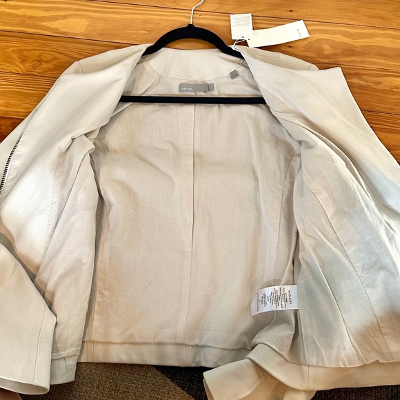 Vince Designer 100% Lamb Leather Jacket. Women's SZ M. Super Soft. - Picture 4 of 6